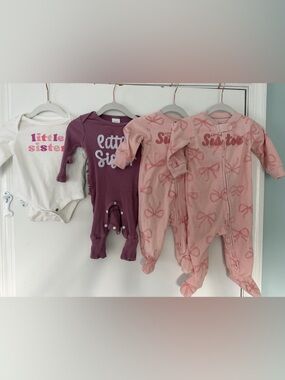 Baby Girl Little Sister Bundle size 0-6m